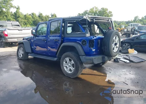 2020 Jeep Wrangler Unlimited Sport S 4X4 из США, поврежденный, VIN 1C4HJXDN3LW149986